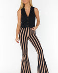 Sepia Stripe Denim Berkeley Bells Pants