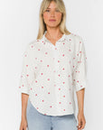 Cardinal Dot Merle Button Up