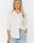 Cardinal Dot Merle Button Up