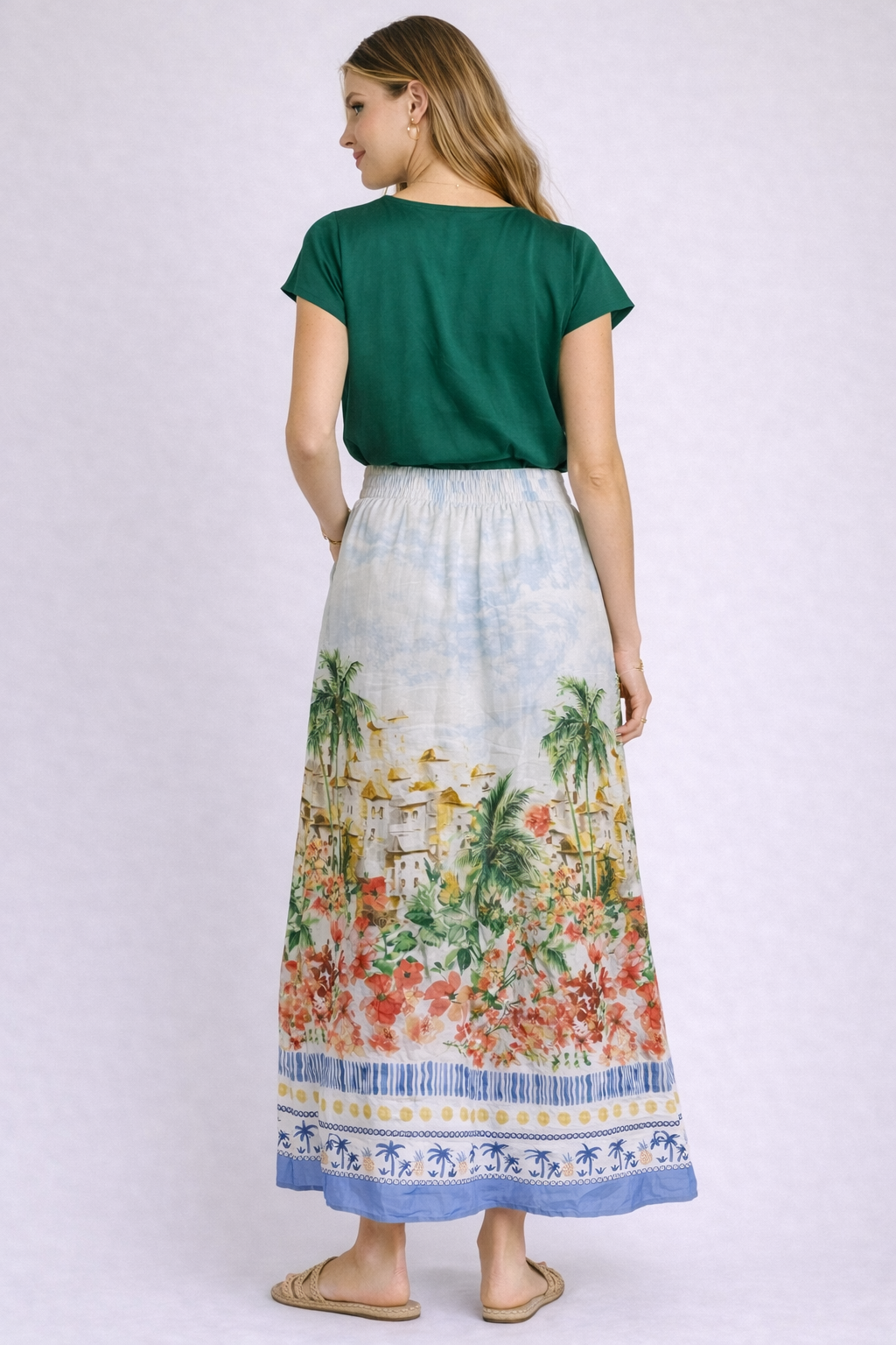 Blue Multi Ailani Skirt