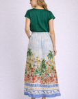 Blue Multi Ailani Skirt