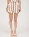 Brown Stripe Braylee Short