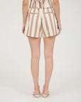 Brown Stripe Braylee Short