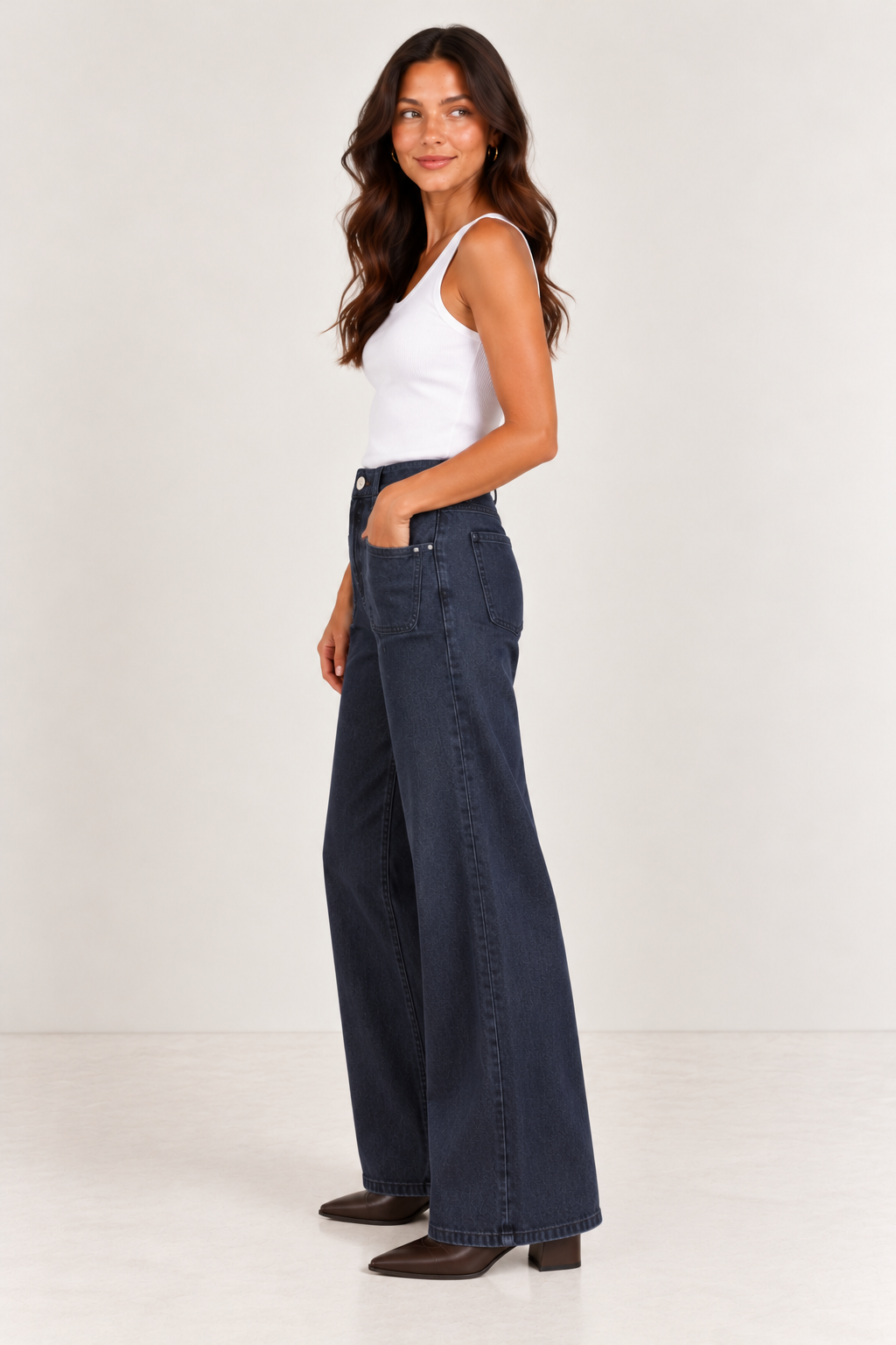 Faded Navy Drew Pant