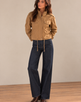 Khaki Brooklyn Drawstrings Jacket