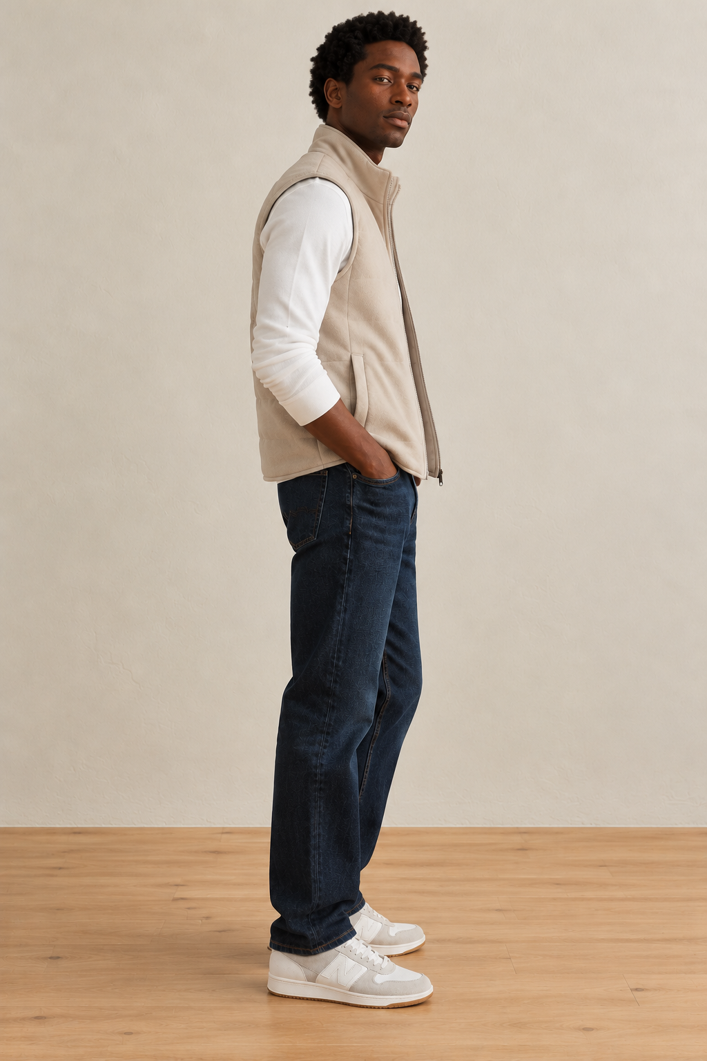 Beige Rhys Vest
