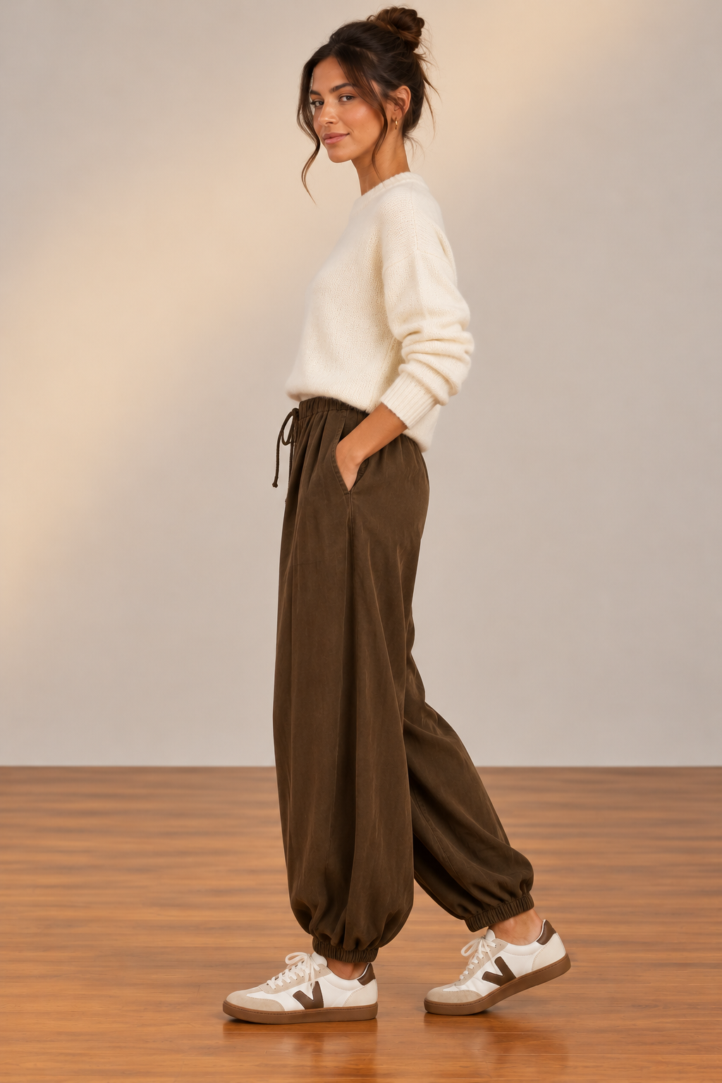 Chocolate Lulu Balloon Pant