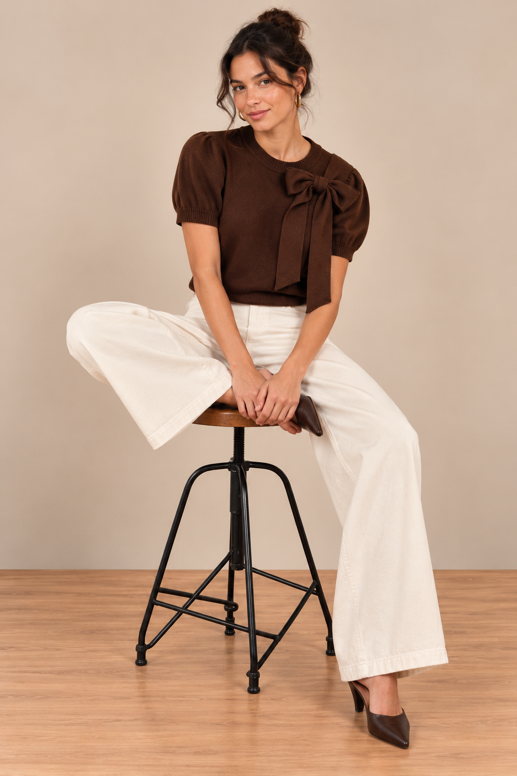 Brown Celine Top