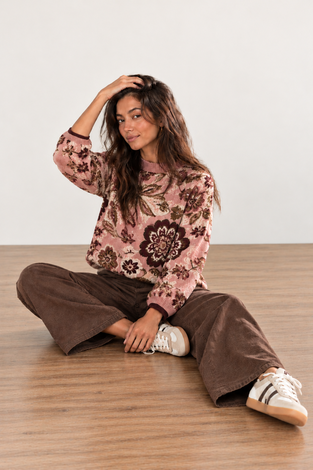 Mauve  Floral &amp; Paisley Pattern