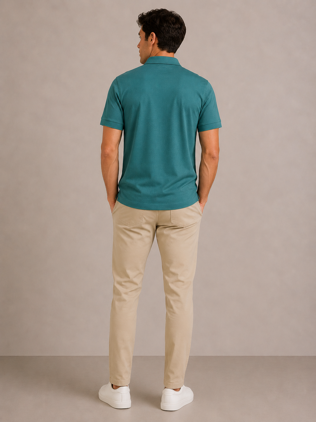 Pine Block Dot Halyard SS Polo