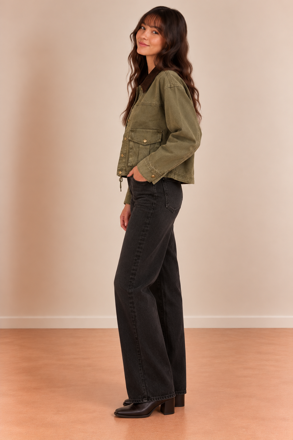 Olive Up Town Jacket