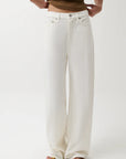 Egret Sydney High Rise Linen Bowed Wide Leg