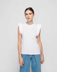 White Paulette Tank