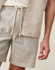 Grey Taupe Ripstop Utility Short 7"