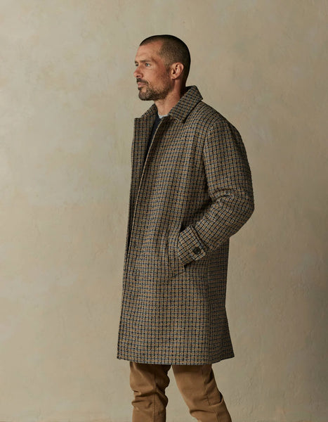 Houndstooth Multicolor Henry Topcoat