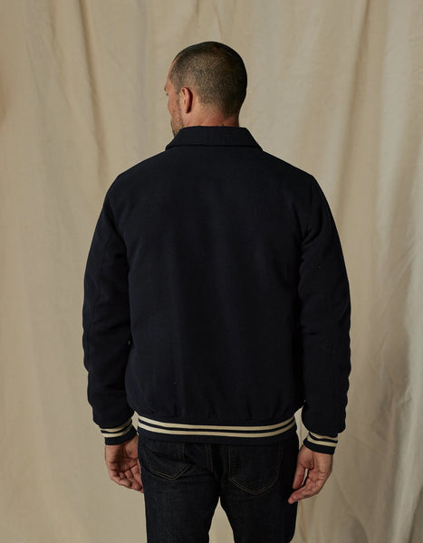 Navy Birdie Varsity Jacket