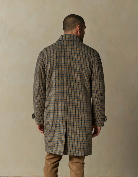 Houndstooth Multicolor Henry Topcoat