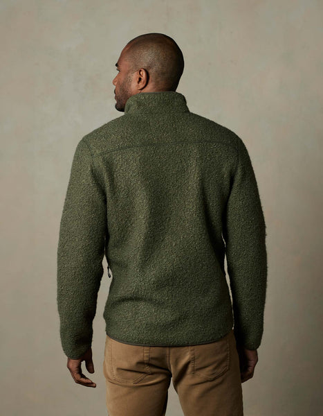 Dusty Olive Highland Fleece Full Zip Jacket