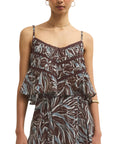 Chocolate Cherry Casey Zinn Floral Tank