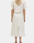 Natural Cannes Eyelet Top
