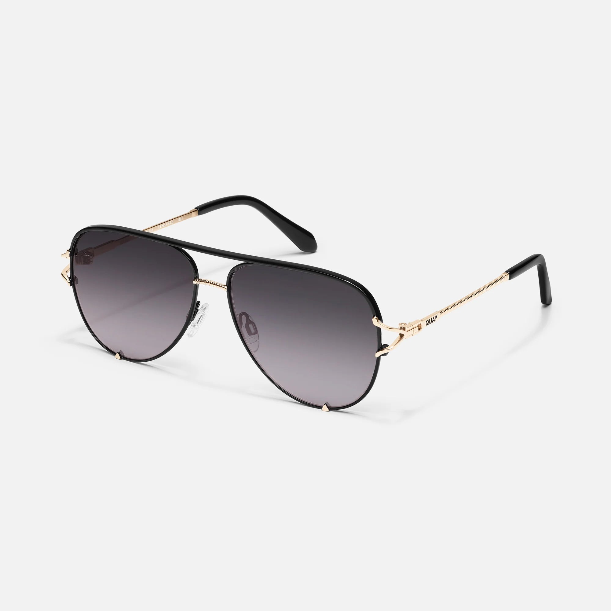 Black &amp; Smoke High Key Twist Sunglasses