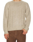 Oatmeal Mohair Fishermans Knit