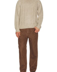 Oatmeal Mohair Fishermans Knit