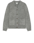 Grey Mohair Whip Stitch Knit