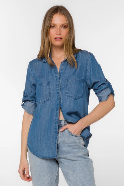 Grecian Blue Riley Shirt