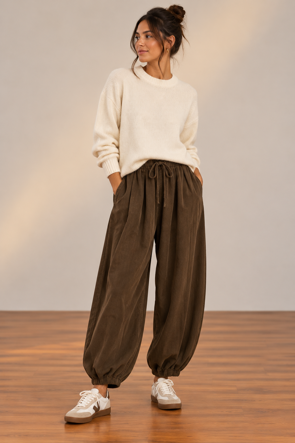 Chocolate Lulu Balloon Pant