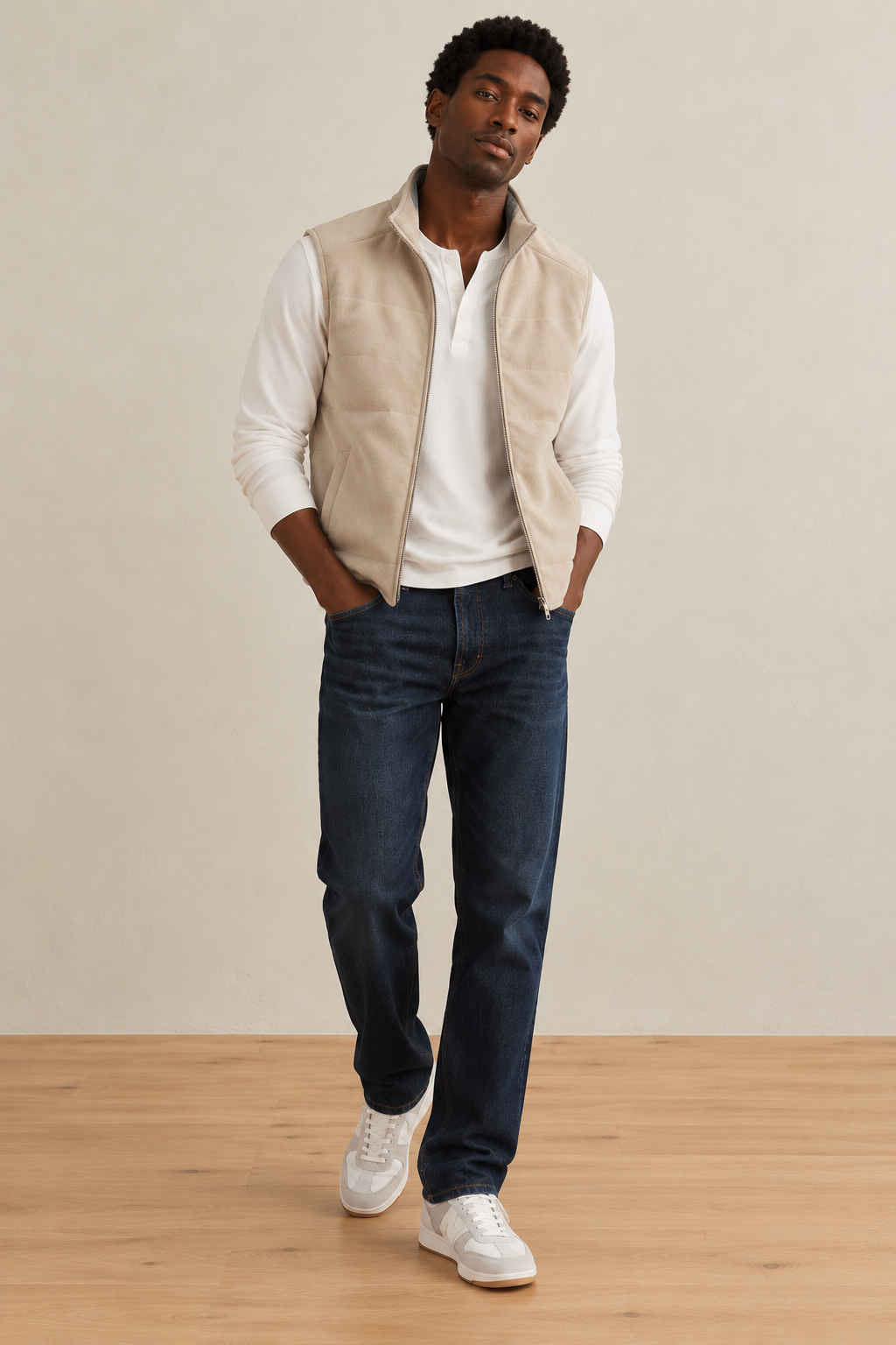 Beige Rhys Vest