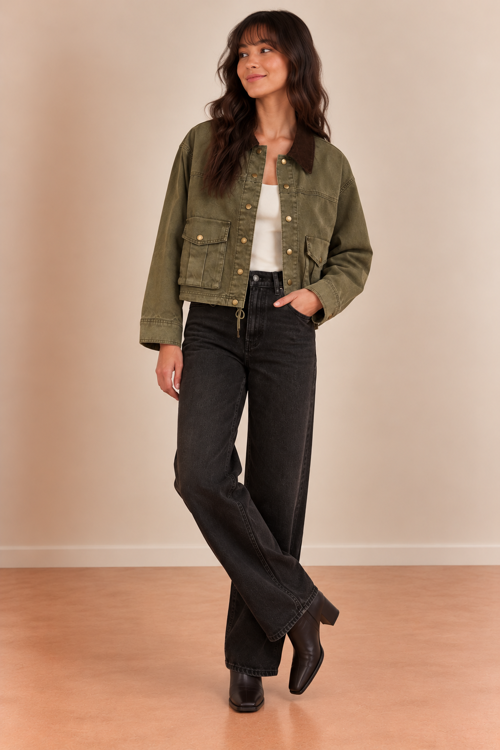 Olive Up Town Jacket