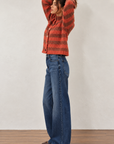 Peach Combo Button Collection Cardi