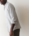 Natural & Black Stripe LS Classic Stretch Selvage Shirt