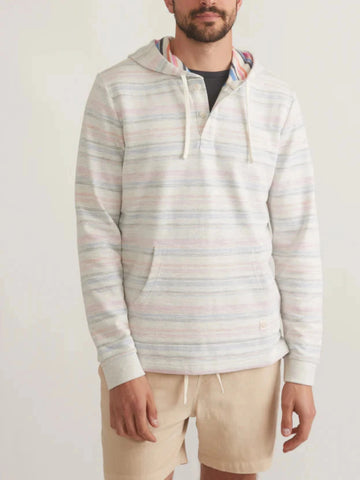 Natural Blue Stripe Portola Beach Hoodie