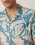 Abstract Palm Stretch Selvage Resort Shirt