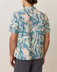 Abstract Palm Stretch Selvage Resort Shirt