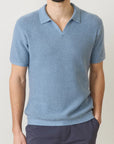 Washed Indigo Conrad Sweater Polo