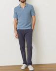 Washed Indigo Conrad Sweater Polo