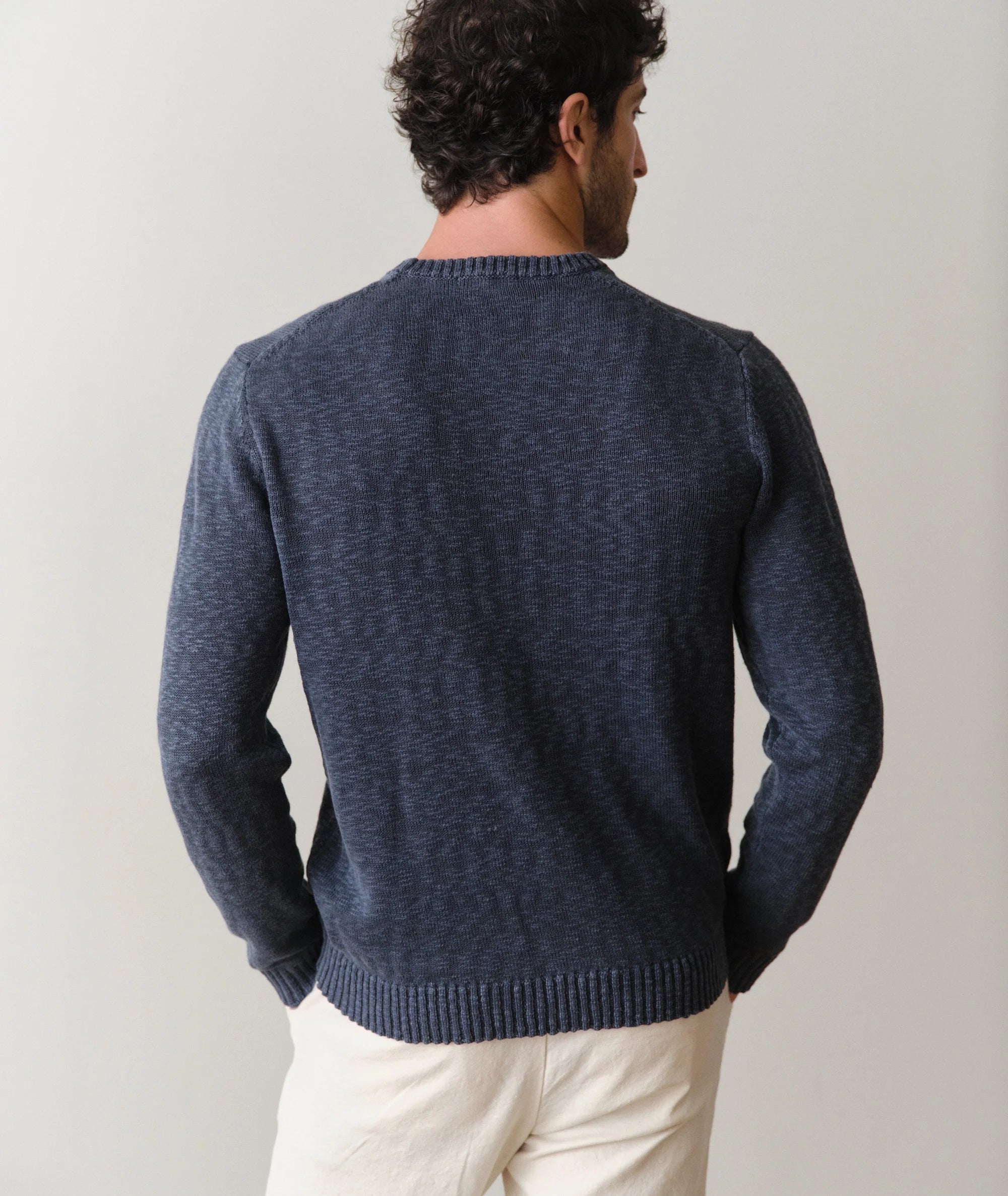 Vintage Indigo Slub Crew Sweater
