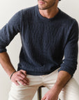 Vintage Indigo Slub Crew Sweater