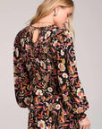 Multi Hazel Long Sleeve Blouse