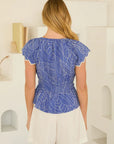 Blue Gia Blouse