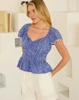 Blue Gia Blouse