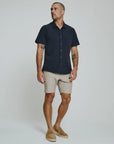 Navy Siena Button Up