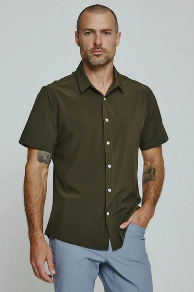 Olive Siena Button Up