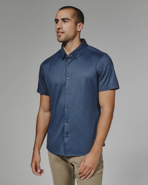 Navy Puente Short Sleeve Shirt