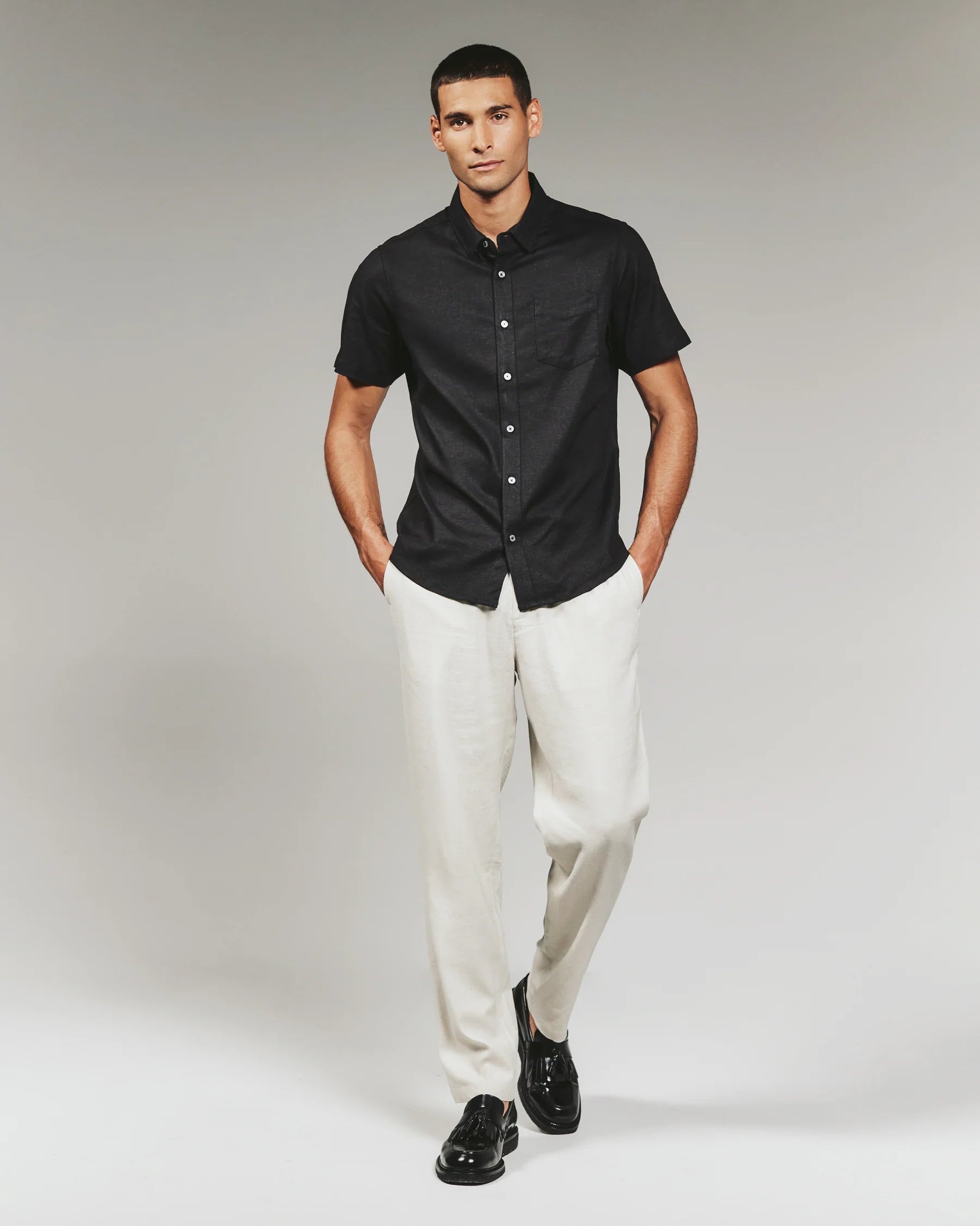 Black Bradhurst Short Sleeve Shirt