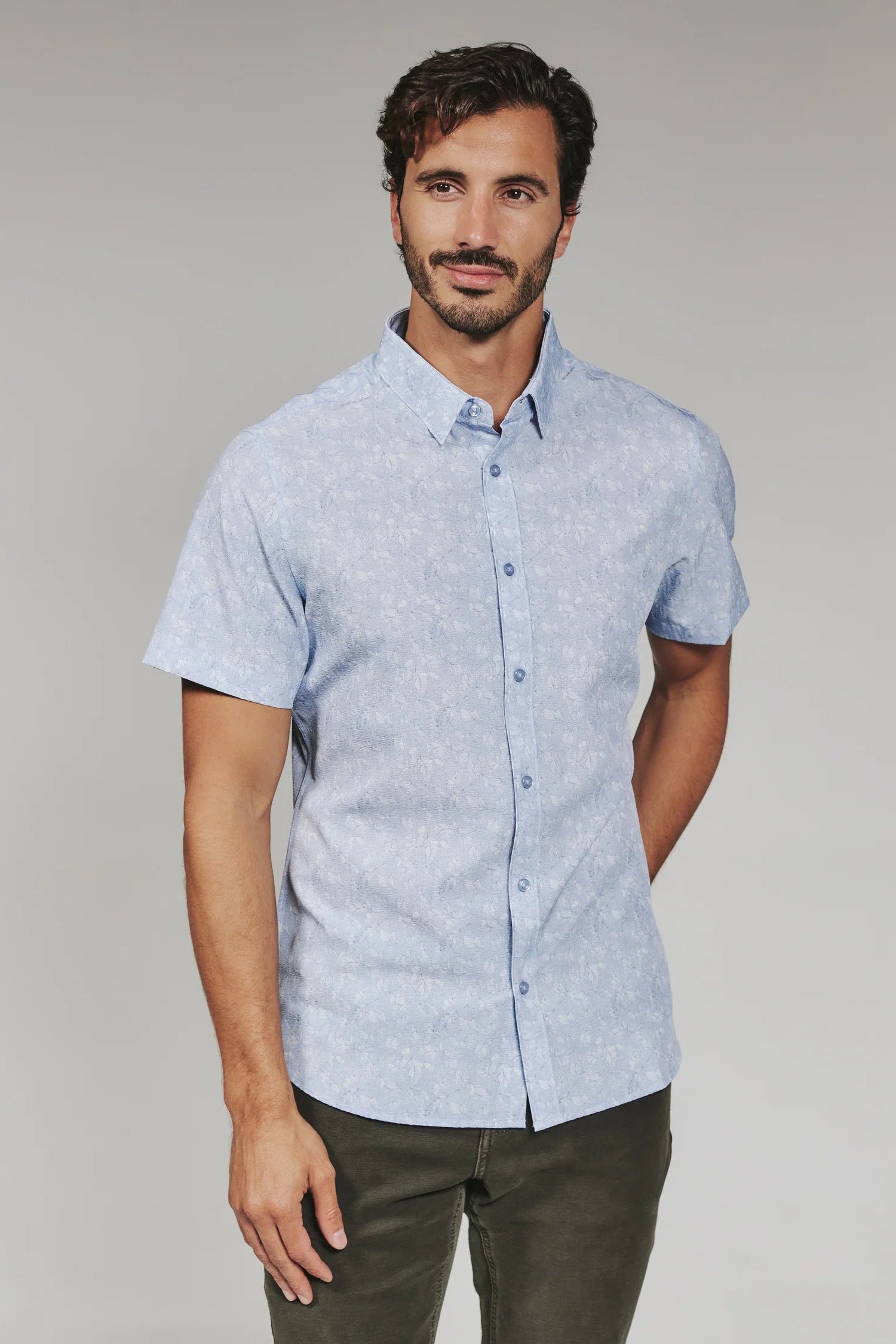 Light Blue Hollis Short Sleeve Shirt