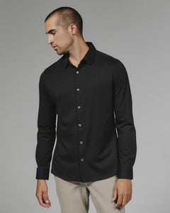 Black Girona Button Up